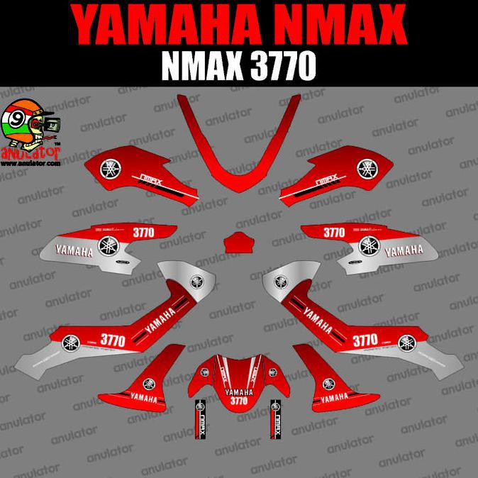 TOP STICKER STRIPING MOTOR STIKER YAMAHA N-MAX NMAX POLICE 3770 - SPEC B , NOV@L ....