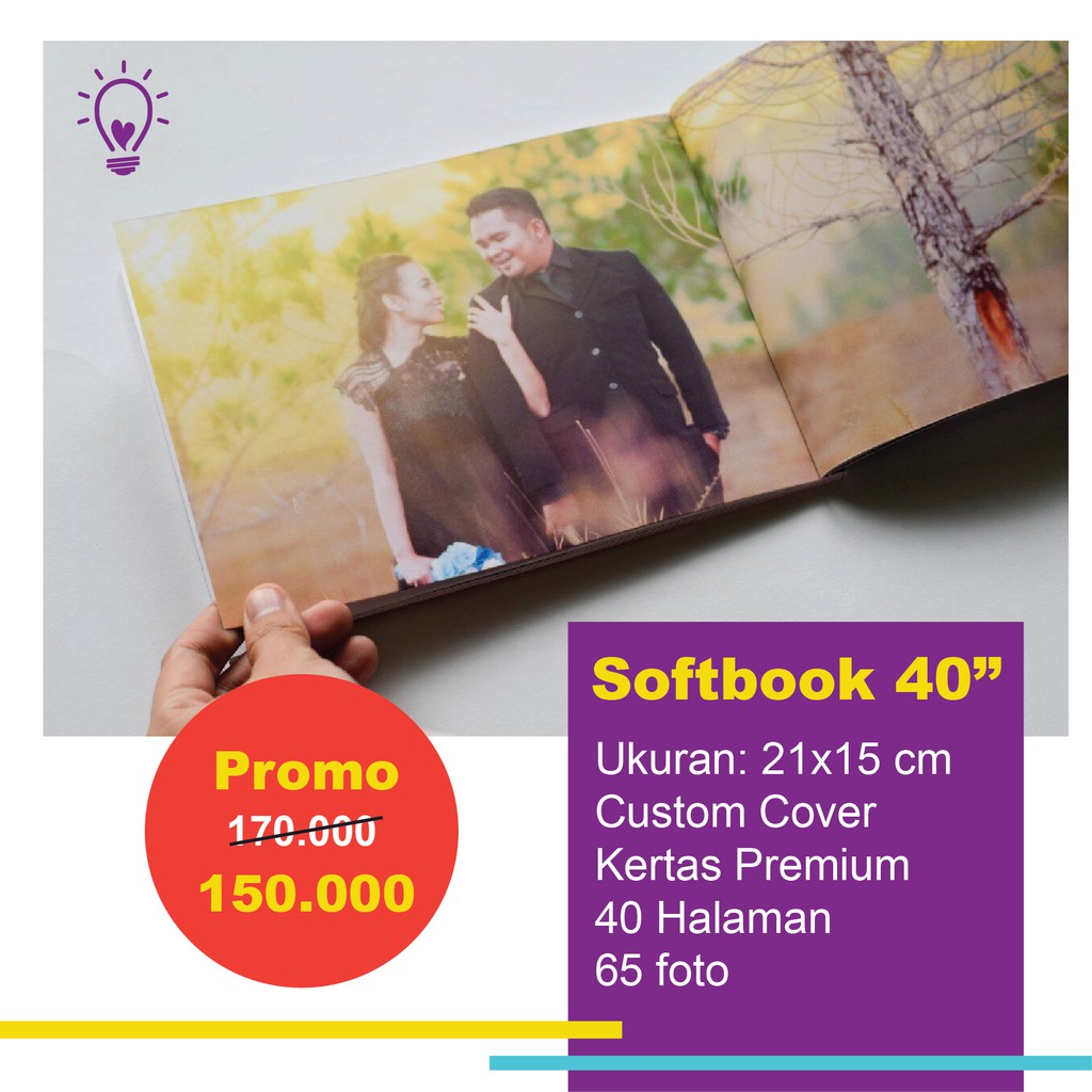 Photobook 40 Halaman, 65 Foto (Bikin Cetak Photobook Custom)