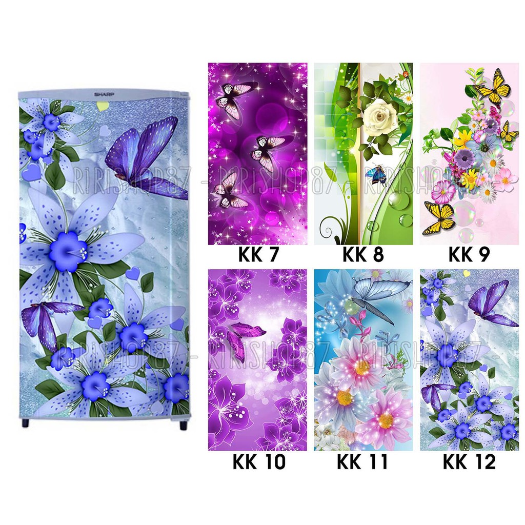 stiker variasi kulkas 1 pintu murah bandung