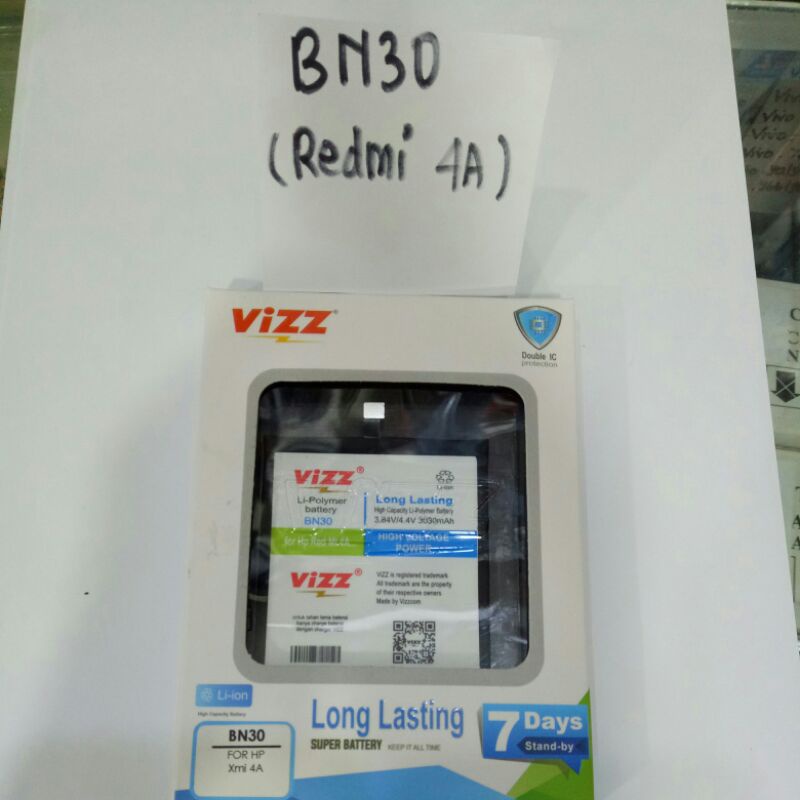 Baterai Vizz Redmi 4A / BN30