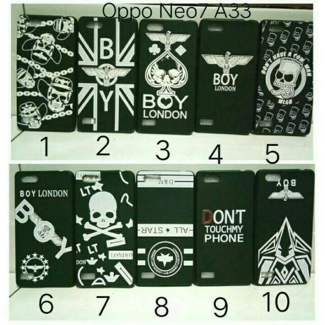 Case Hitam Ultrathin Karakter Oppo Neo7 / Softcase Karakter Oppo Neo 7 / Casing Oppo A33