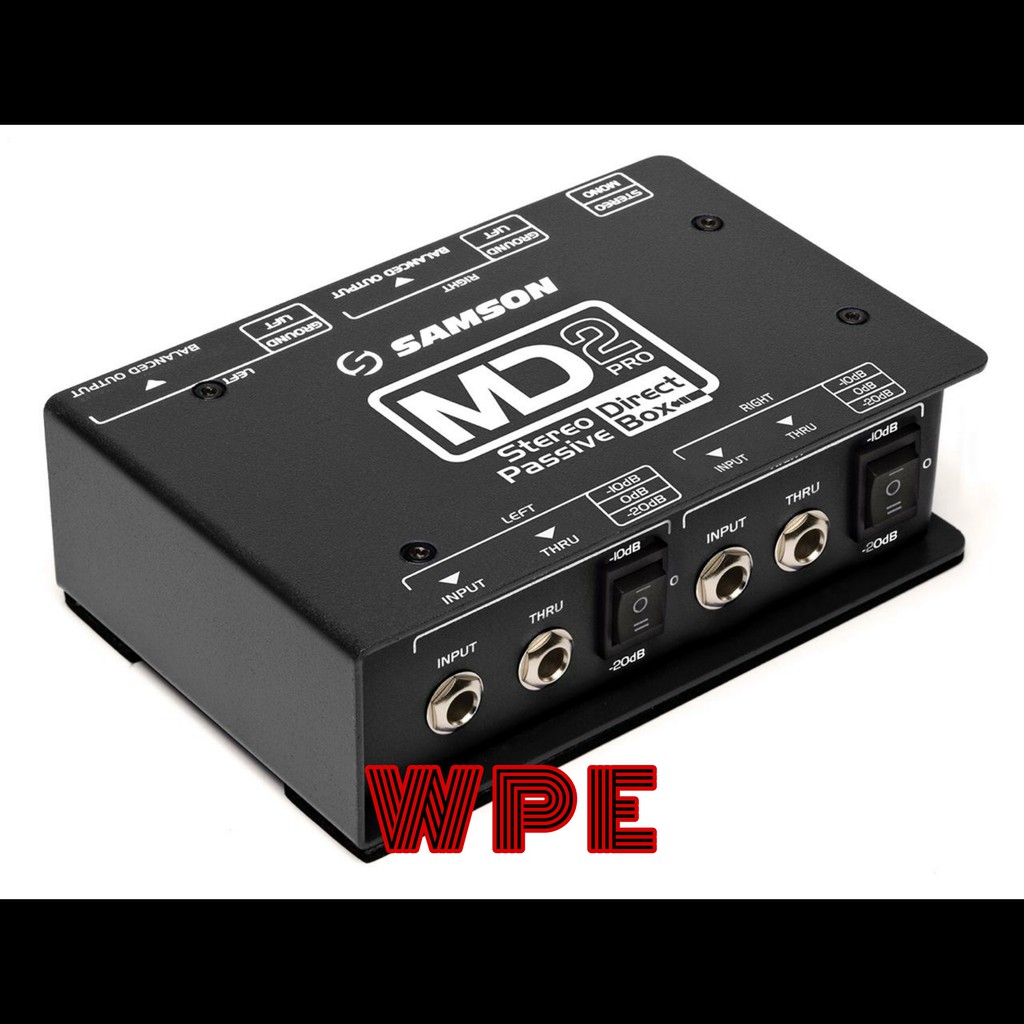 SAMSON MD2PRO STEREO PASIF DIRECT BOX ORIGINAL