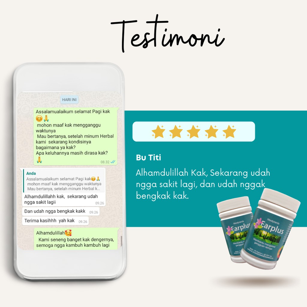 EARPLUS Obat Herbal Tinnitus Anak dan Dewasa