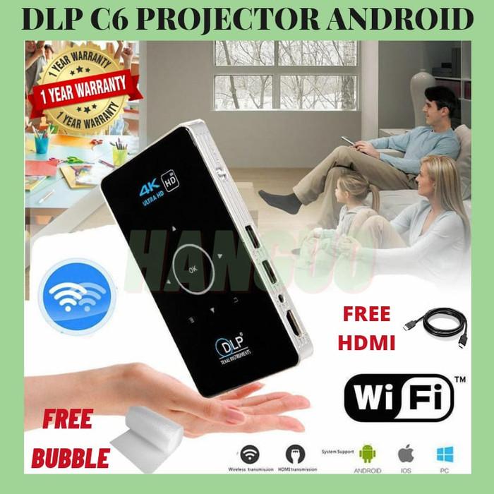 

Irled | Dlp C6 | Mini Projector Android Dlp C6 | Proyektor Mini C6 Dlp Wifi