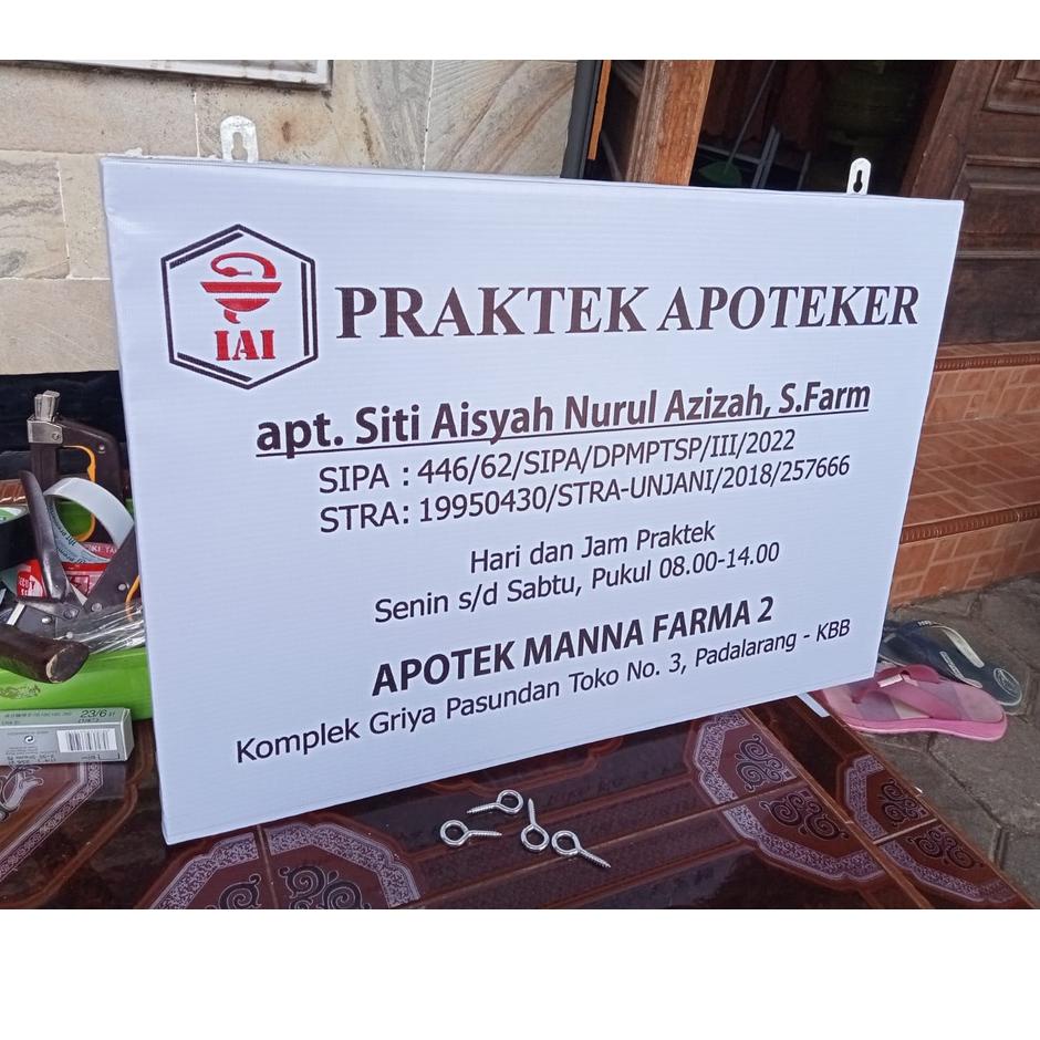 

➼Big Sale✺ JL0KD Papan Nama Apotek / Apoteker W48 Terkini