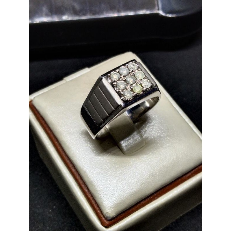 promo cincin pria full berlian ring perak