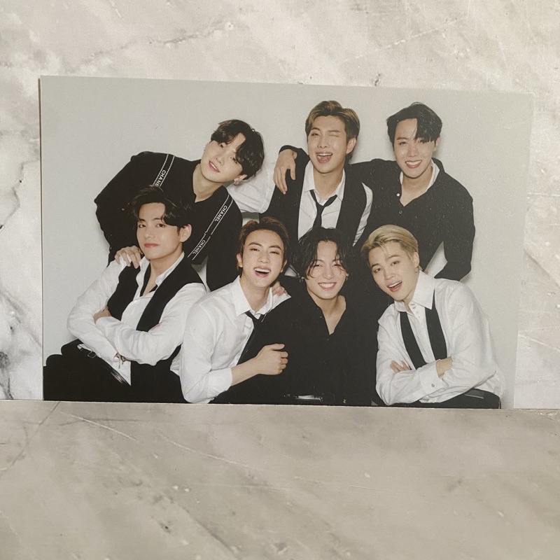 official BTS NYEL 2021 postcard ot7 group rm jin suga jhope jimin v jungkook jk taehyung seokjin nam