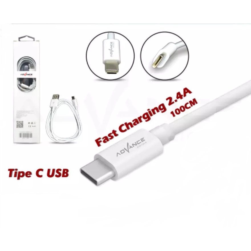 Kabel Data Advance DC21-100 TYPE C Original / Kabel Charger Advance Ori