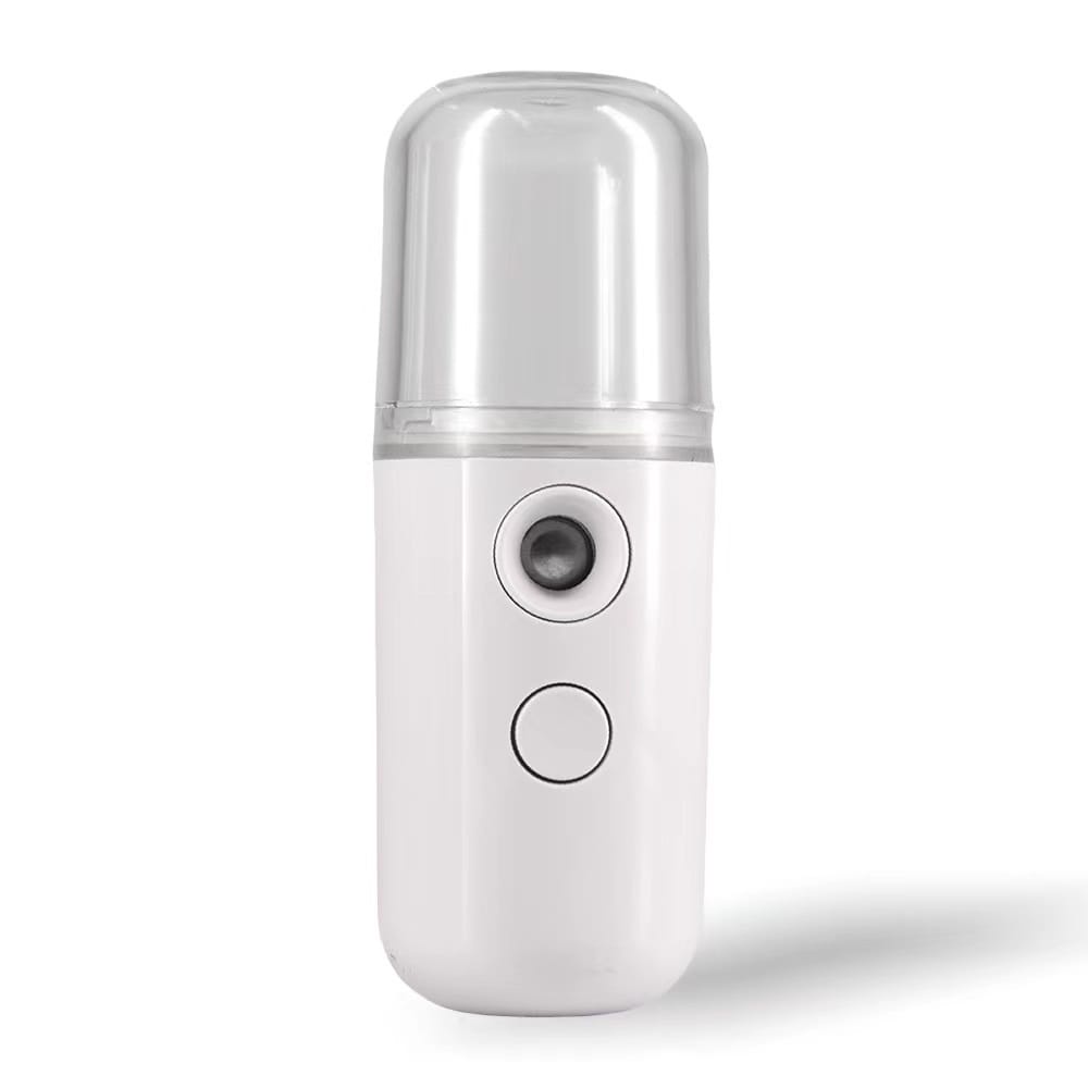 Nano Spray Portable ,Mini Facial Humidifier Nano,Bisa Untuk DISINFEKTAN AROMA TERAPI mini nano nano spray wajah Face Mist Sprayer Pelembab USB Humidifier Mini Portable-PUTIH POLOS