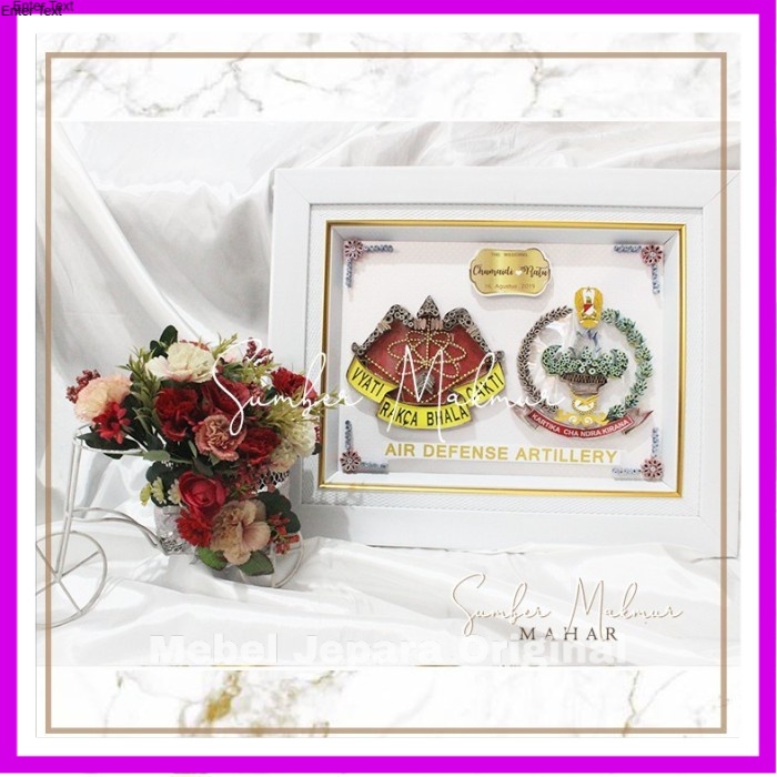 Mahar Logo / Mahar Nikah / Mahar Pernikahan Murah / Figura putih