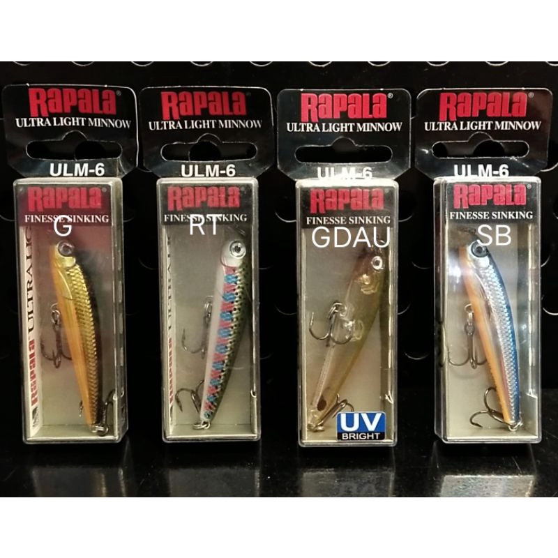 Umpan Lure Rapala Ultra light minow ULM-6