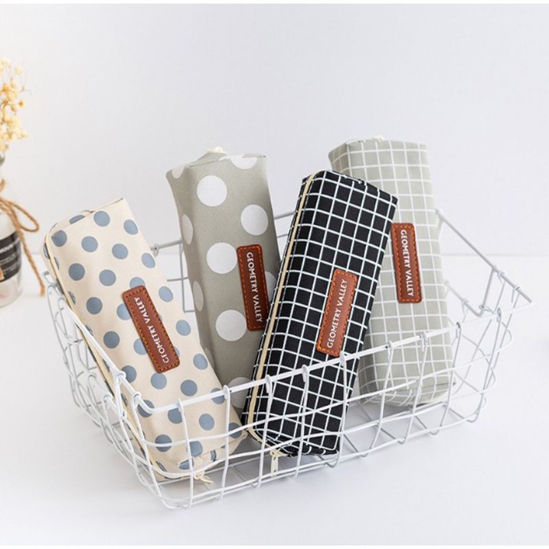 

Geometry Korean Simple Stationery Bag Pencil Case