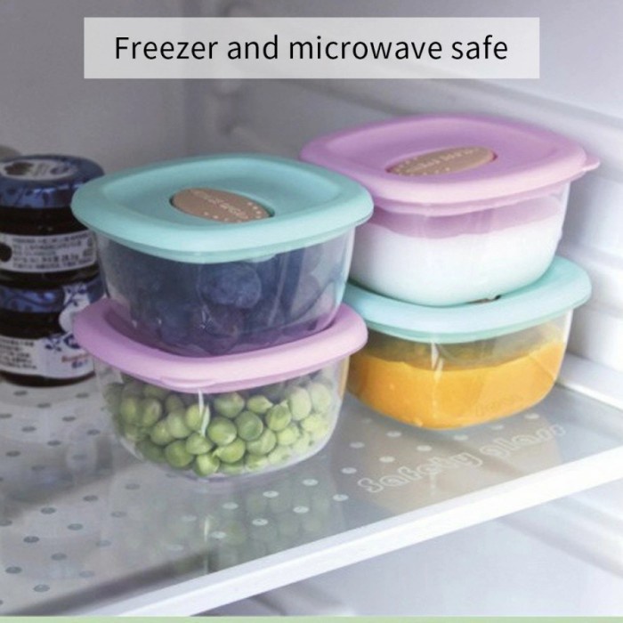 KANDILA / BEBE WAWA Baby Food Container isi 4pcs Wadah Makanan Bayi Beku Freezer