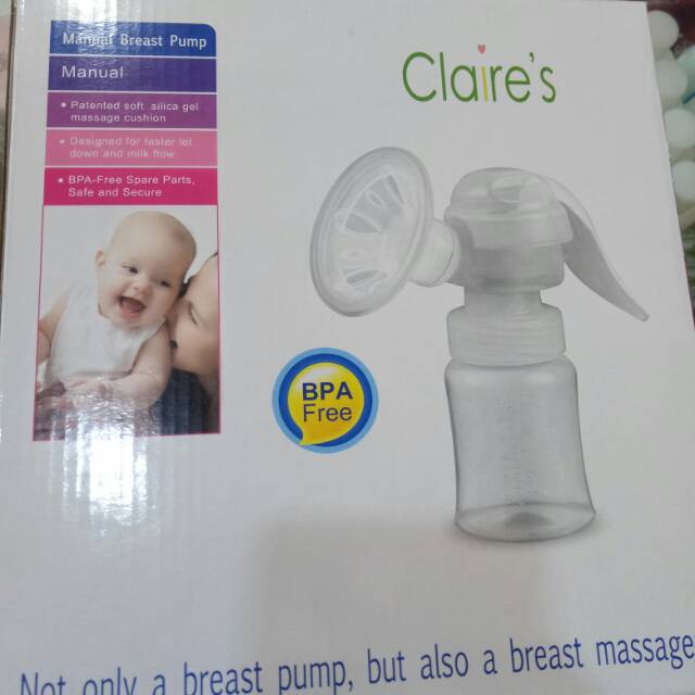 Claires manual breast pum/pompa asi manual BP-A10