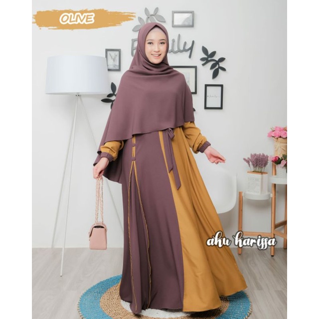 Gamis Syari Gamis Terbaru Gamis Terlaris Gamis Sabila Set Hijab