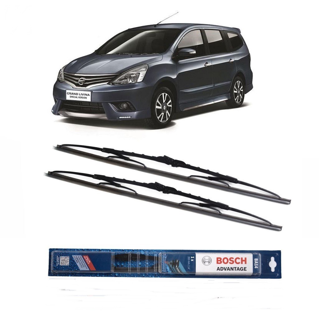 Bosch Wiper Nissan Grand Livina Frame Besi - 2 buah/Set 14-24