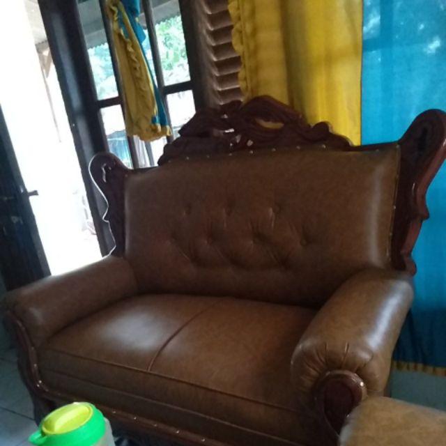 Kursi Sofa / Kursi Tamu Grandong Coklat 1 Set