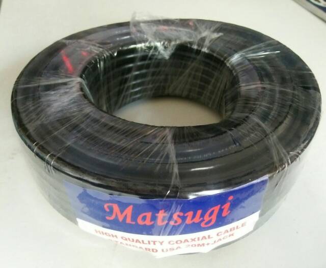 Kabel Antena TV 5C 20M + Jack MATSUGI