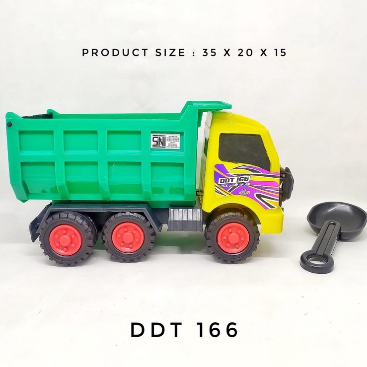 Mainan Anak Mobil Mobilan Truk Pengangkut Dump Truck Besar DDT 166