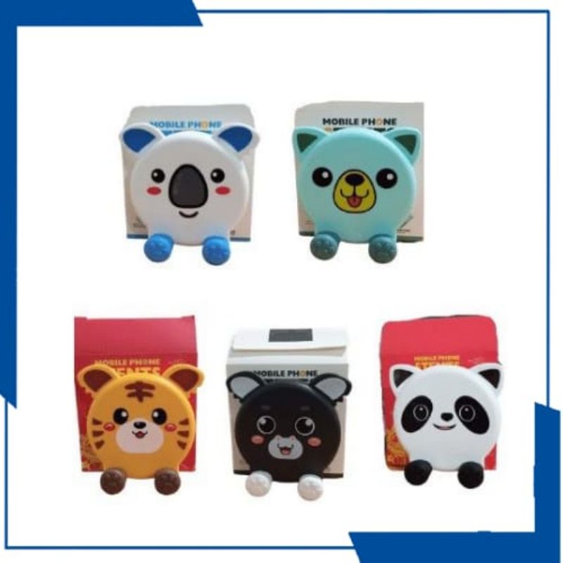 Holder Phone Stand Boneka 3D Cartoon Phone Holder Folding