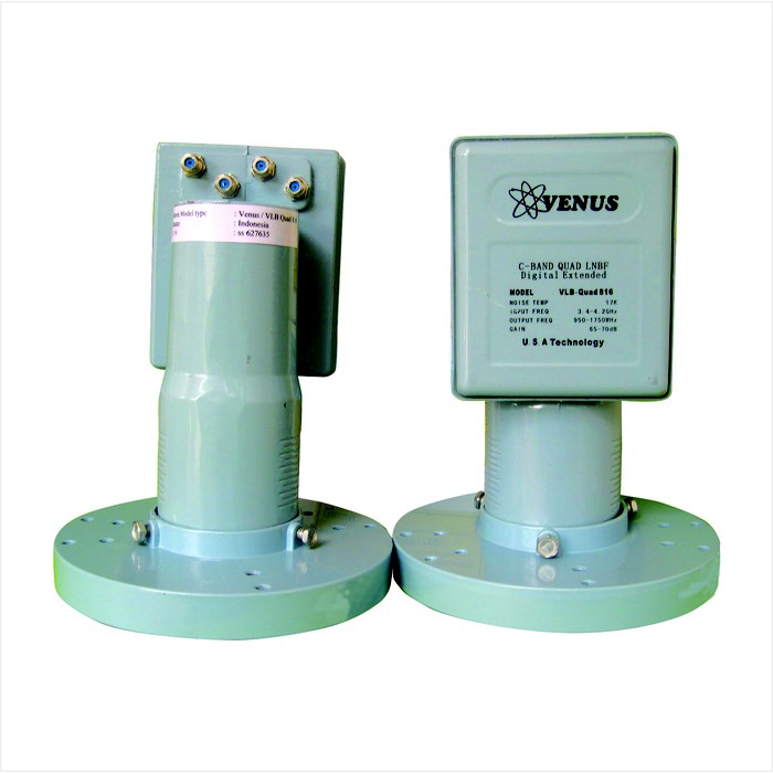LNB C Band 1x4 Quad Venus VLB 816 Untuk Satu Satelit 4 Receiver