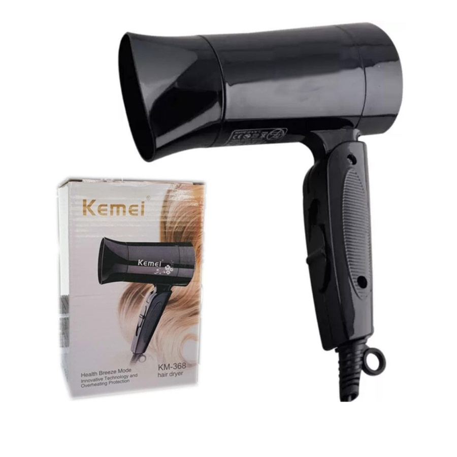 HAIR DRYER MINI LIPAT TRAVEL  KEMEI KM-368 HOT &amp; COOL