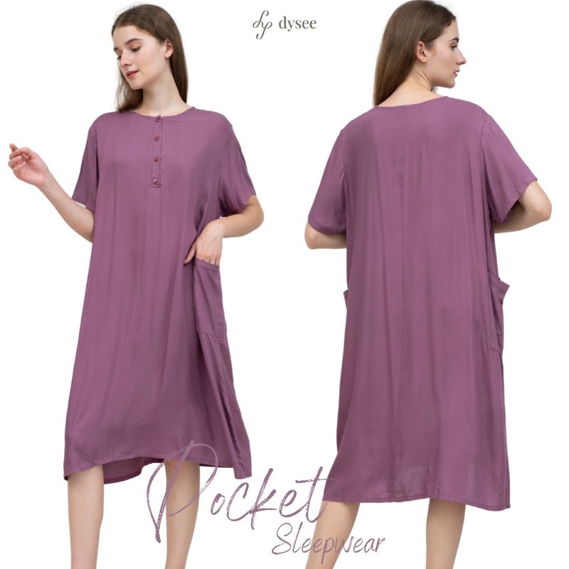 (( POCKET JUMBO)) SLEEPWEAR HOMEDRESS JUMBO COTTON BUSUI FRIENDLY