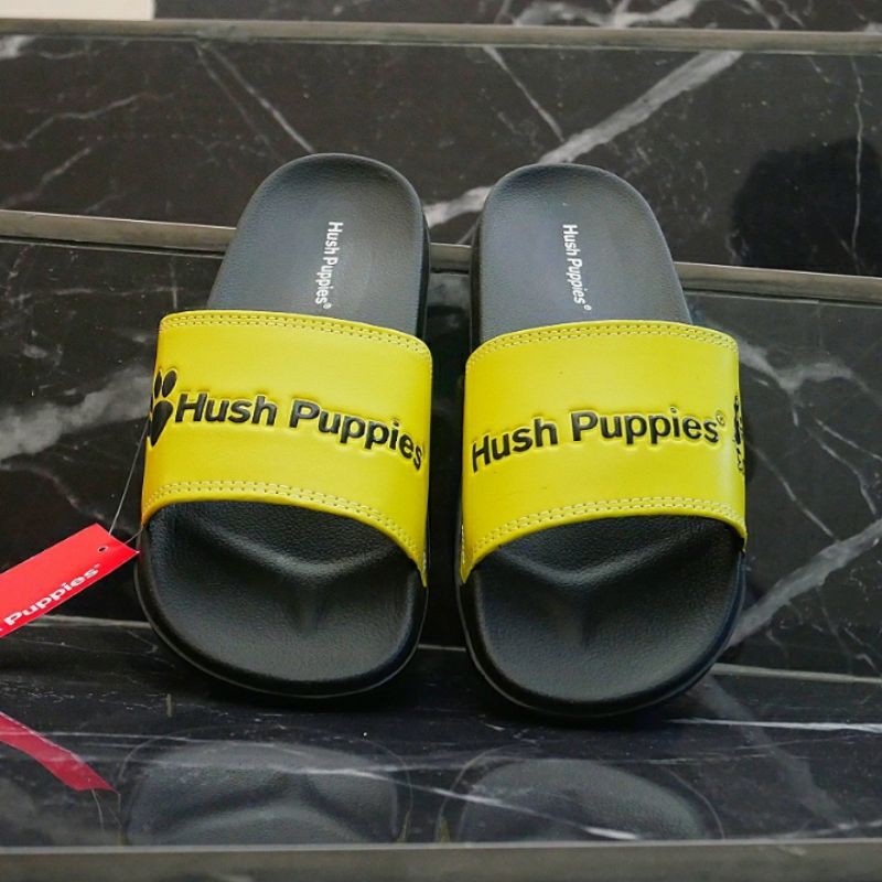 SENDAL HUSH PUPPIES VARSITY BLACK YELLOW