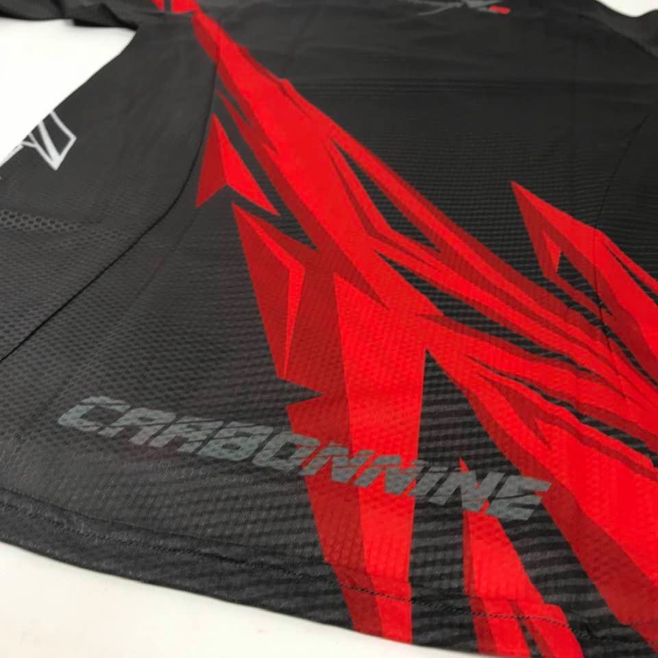 BIG SIZE Jersey Sepeda Singletrek1 CarbonX9 Cooltech JCS Red Long