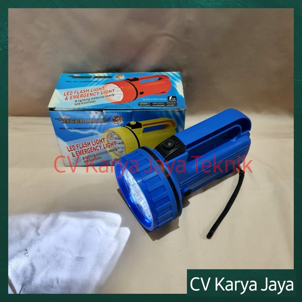 Senter LED Besar Tiger Head / Flash Light Senter Tangan