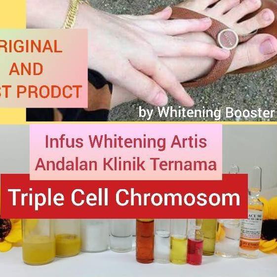 Keluaran Terbaru - TERLARIS!! Triple Cell Chromosom / kromosom / infus whitening artis / infus putih