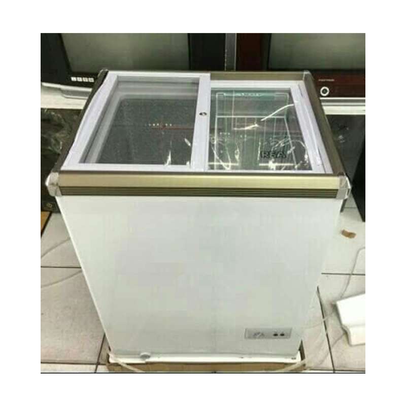 SLIDING GLASS FREEZER RSA 100 LITER XS 110 Tutup kaca