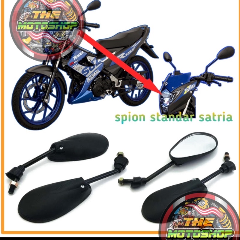 Spion Satria Fu Tangkai Hitam Spion mio beat vario Satria Fu Smash Skywave Dlll....