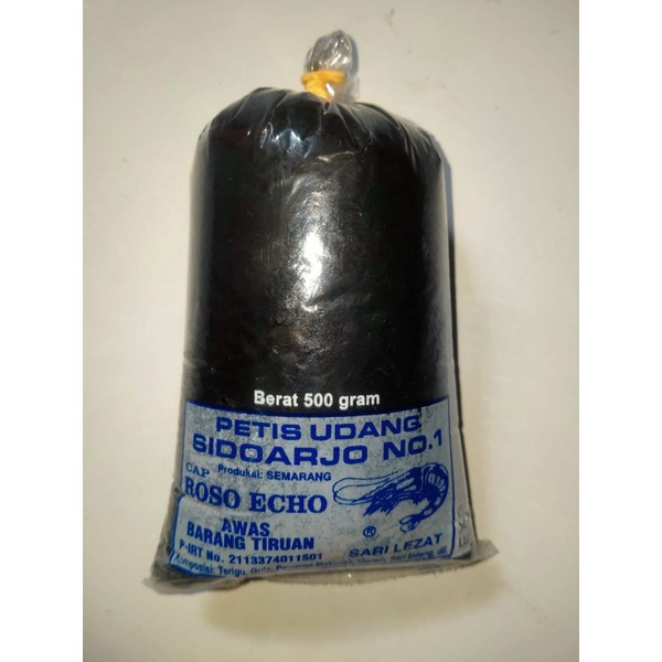 

petis udang sidoarjo no 1 petus udang roso echo kemasan 500 gram (free bubblewrap n kardus