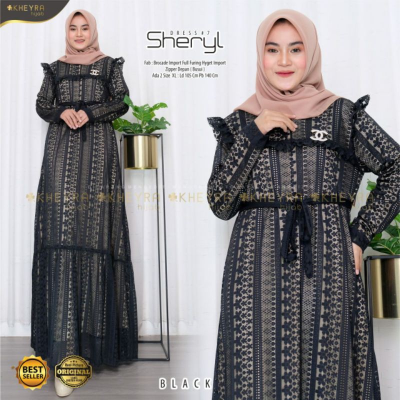 Dress brokat SHERYL ori KHEYRA