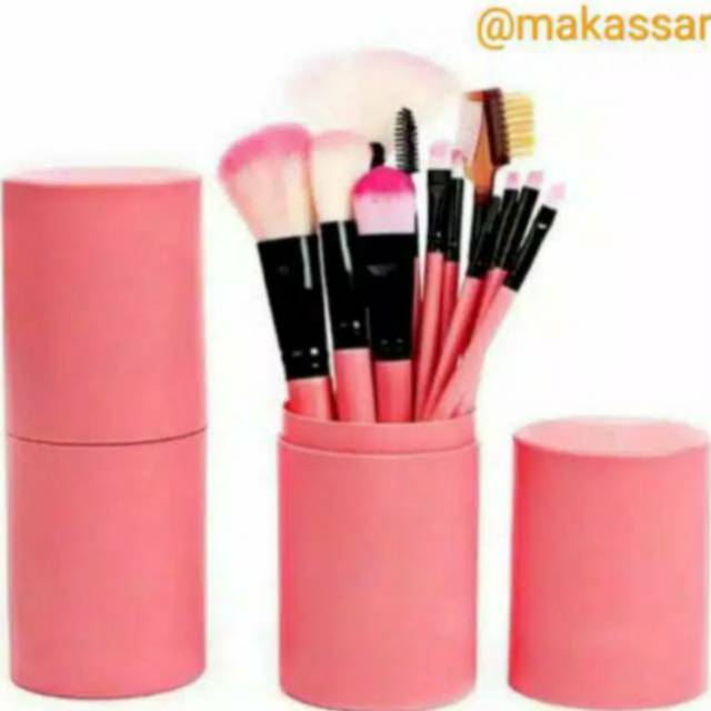 Make Up Kuas Makeup Kosmetik Make Up Pro Rias Brush 10pcs Set Tube Tabung