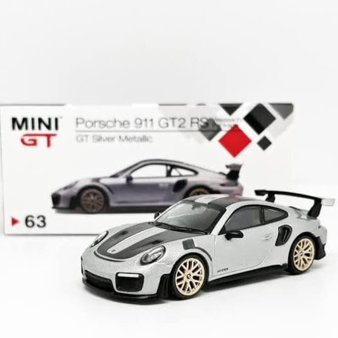 Minigt Mini Gt Porsche 911 Gt2 Rs Silver Metallic Diecast 1/64 - Termurah 