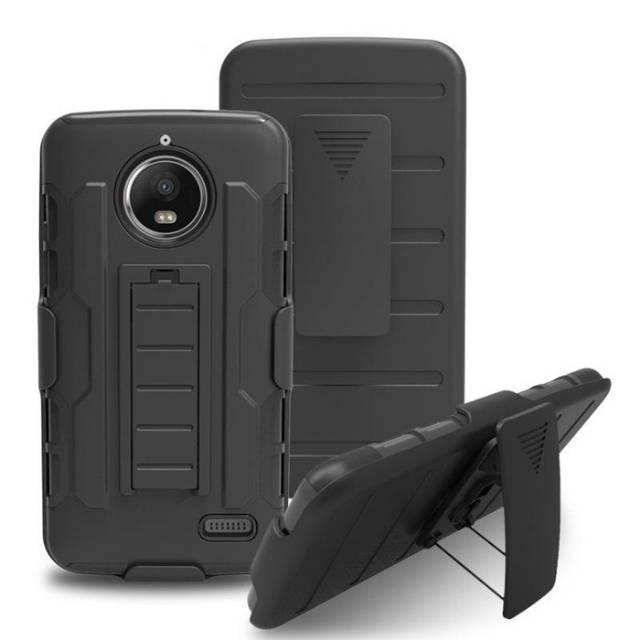 military future armor standing moto E4 PLUS full case casing cover