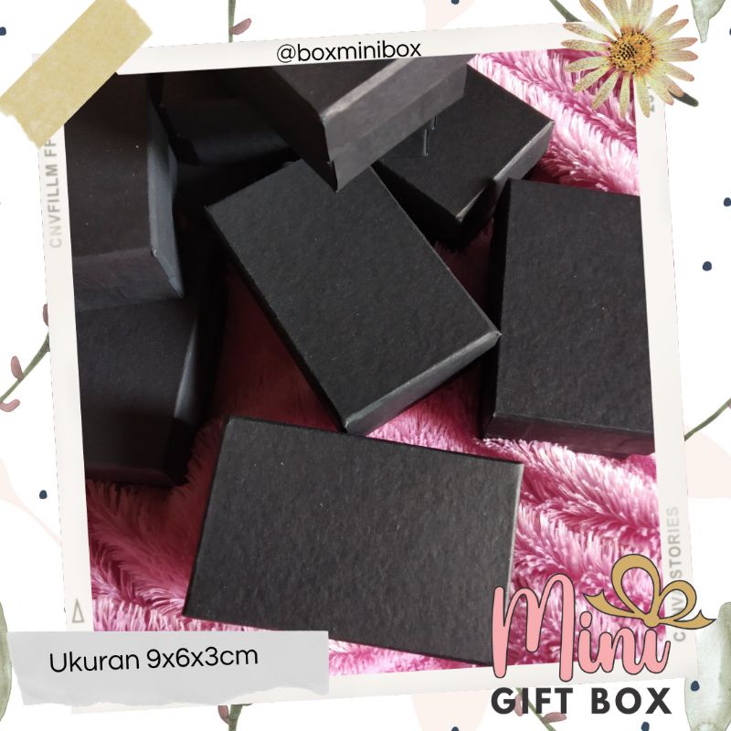 

READY box ukuran 9x6x3 untuk souvernir emas Minigold LM Antam Emas Mini warna hitam