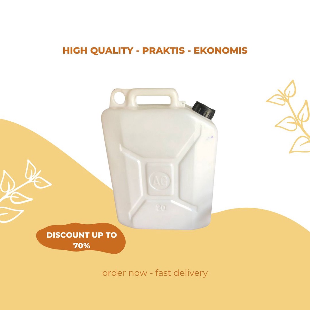 KP - Jerigen Plastik Putih 20 Liter