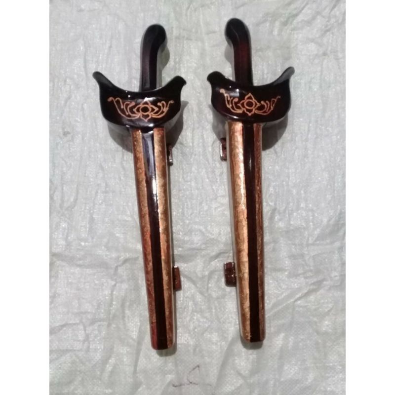 GAGANG PINTU RUMAH MOTIF KERIS BAHAN AKAR/ TUNGGAK JATI TERBARU