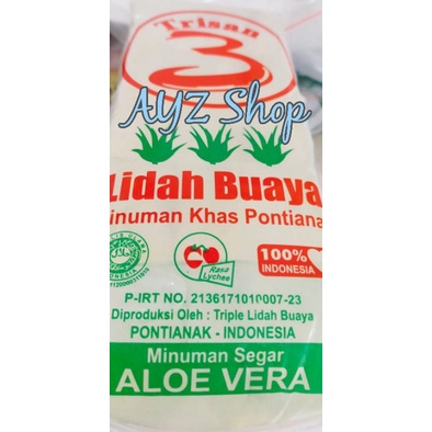 

1 pack isi 5pc Minuman Lidah Buaya Pontianak TRISAN bukan triple