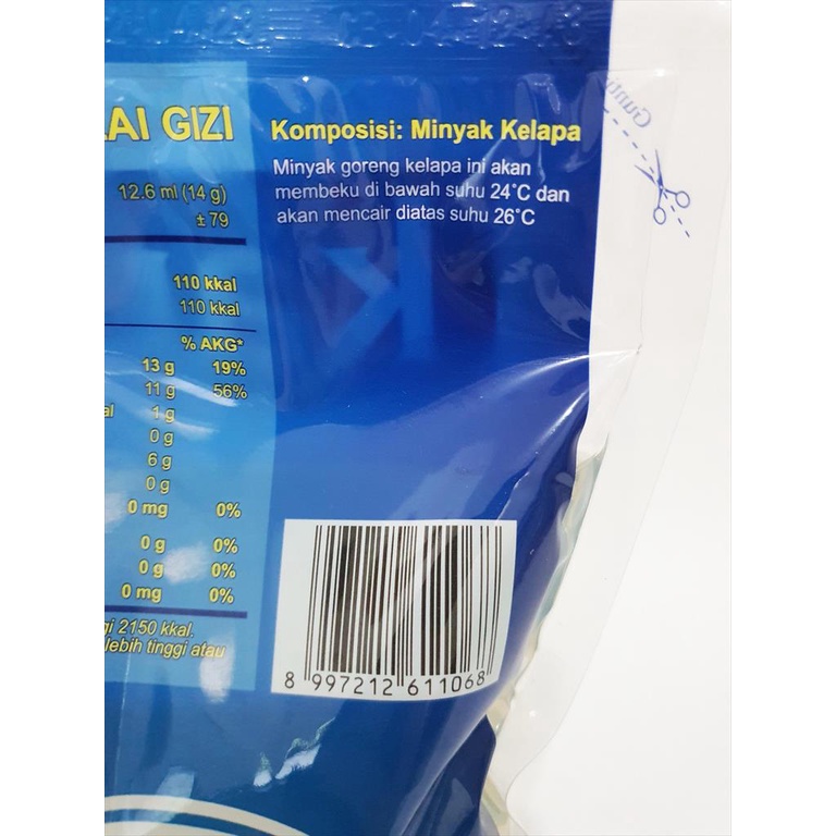 KARA COCONUT COOKING OIL 1 LTR MINYAK GORENG KELAPA MURNI SEHAT HALAL