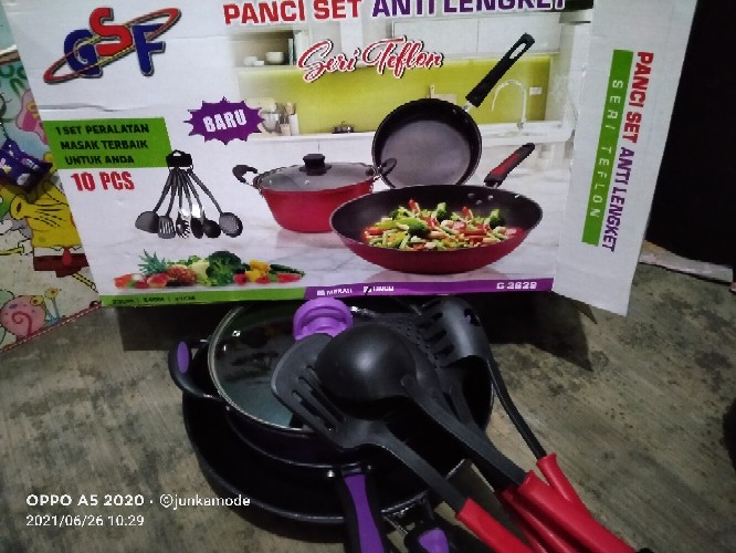 Panci Set Gsf 4pcs Teflon Series Gsf G-2429 - Gsf 2429 - Gsf2429 / Gsf 2529 / Gsf-2529 / Gsf2529