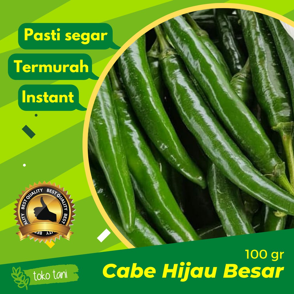 

Cabai Cabe Hijau Besar 100gr