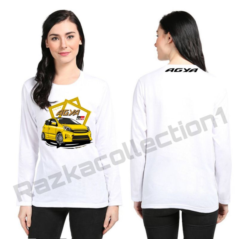 Baju Kaos Agya GR Sport / Atasan Kaos Distro Mobil Toyota Agya GR Sport Terbaru