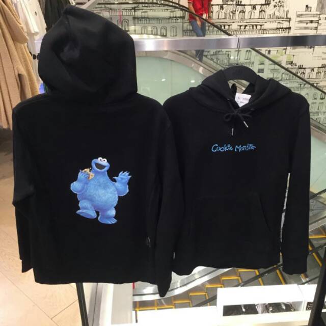 cookie monster hoodie h&m