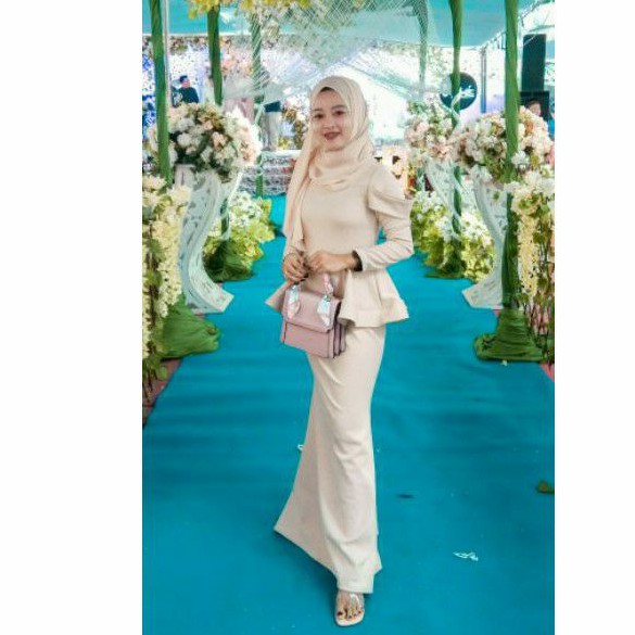 Dress 7286 Gamis Duyung Scuba PREMIUM MERMAID DRESS Titanium Fashion Muslim dress 901 gamis 901