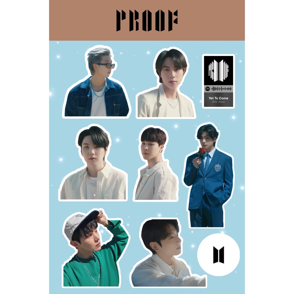 STICKER BANGTAN PROOF DOOR SET