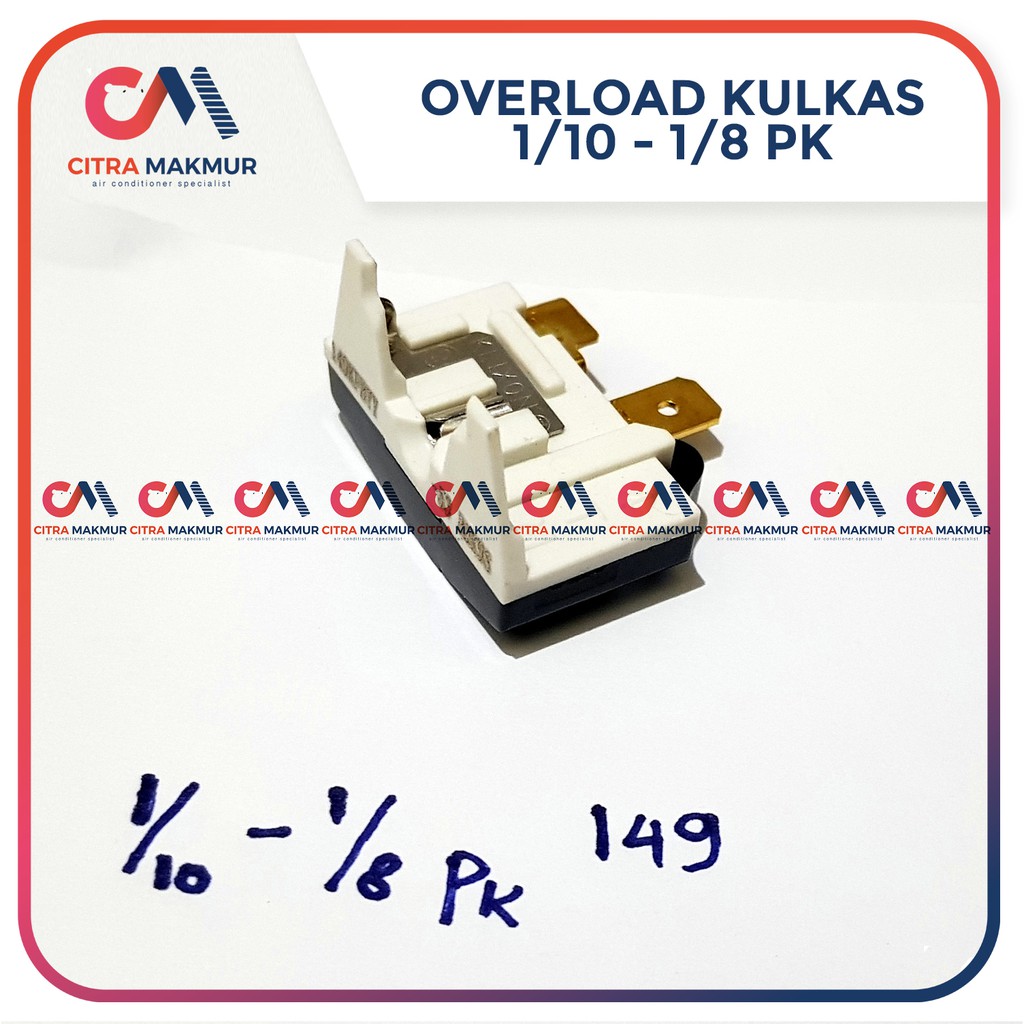 Overload Klixon Kulkas mini satu pintu 149 Gepeng 1 putih refrigerator bimetal kompresor compressor